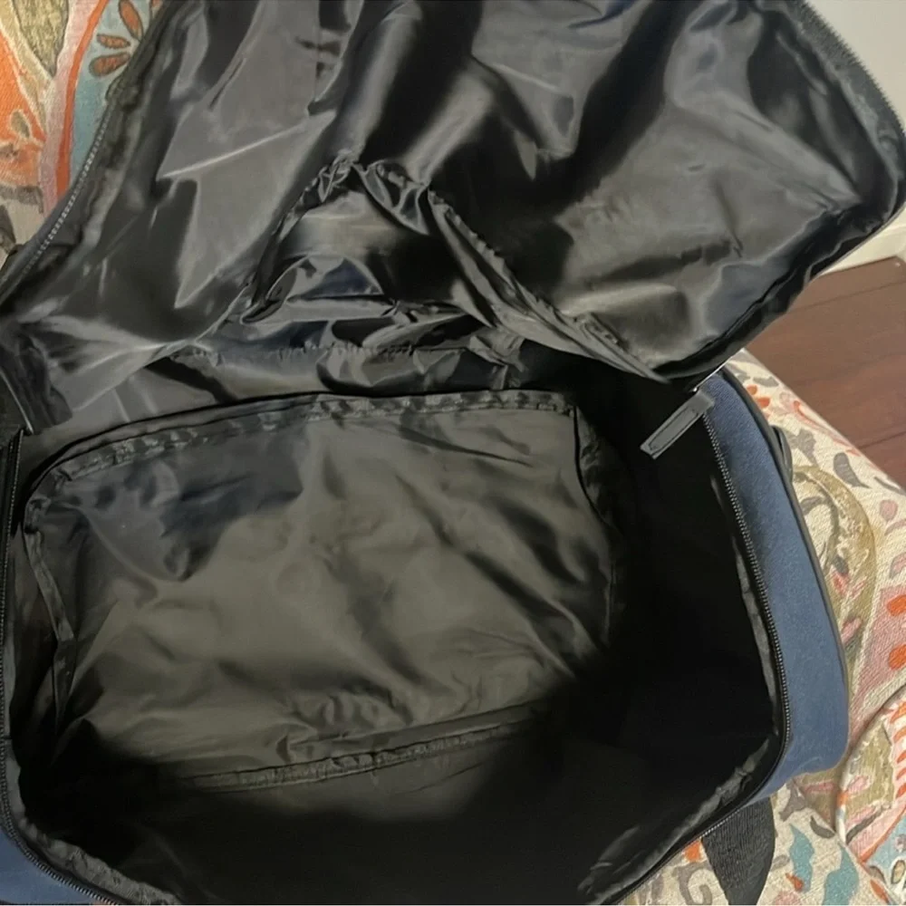 PACO RABANNE Men's Blue and Black Duffel Bag